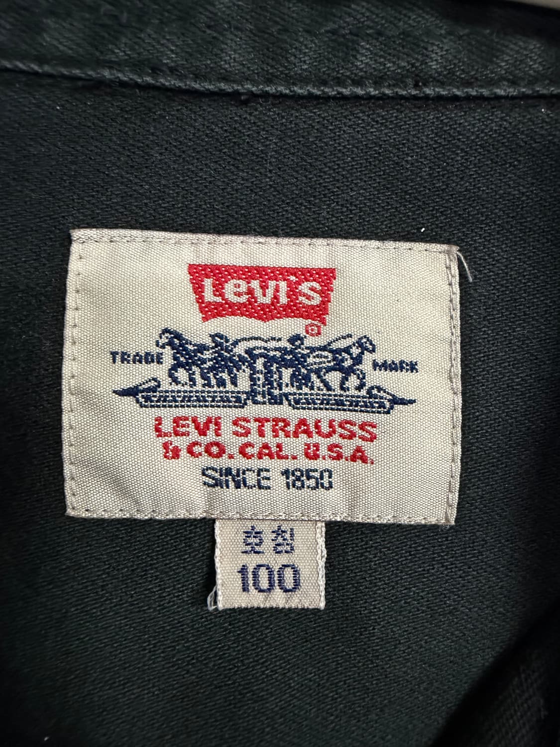 리바이스 블랙 워크 셔츠 자켓 상품이미지3