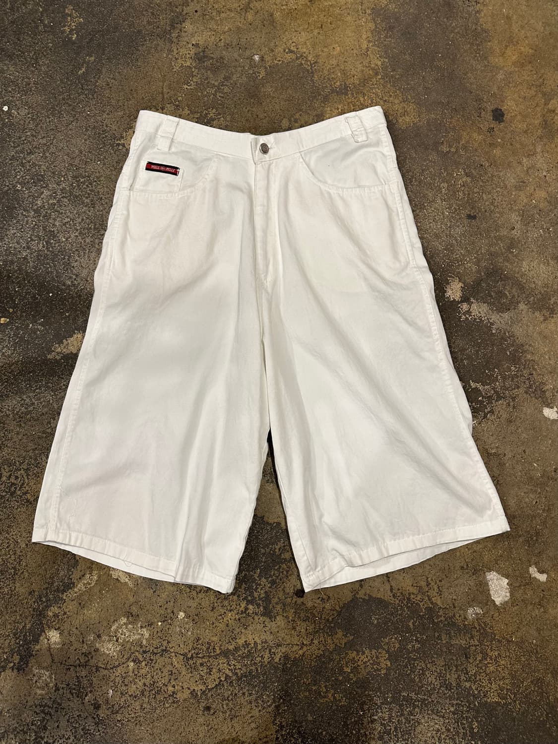 빈티지 90s 펠레펠레 화이트 반바지  상품이미지1