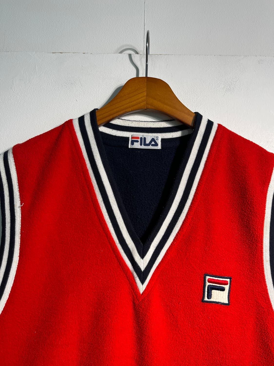 90s FILA 휠라 플리스 베스트 XL 상품이미지5
