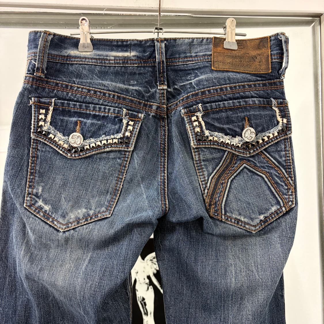 버커루 크롬 플레어 데님 팬츠 상품이미지7