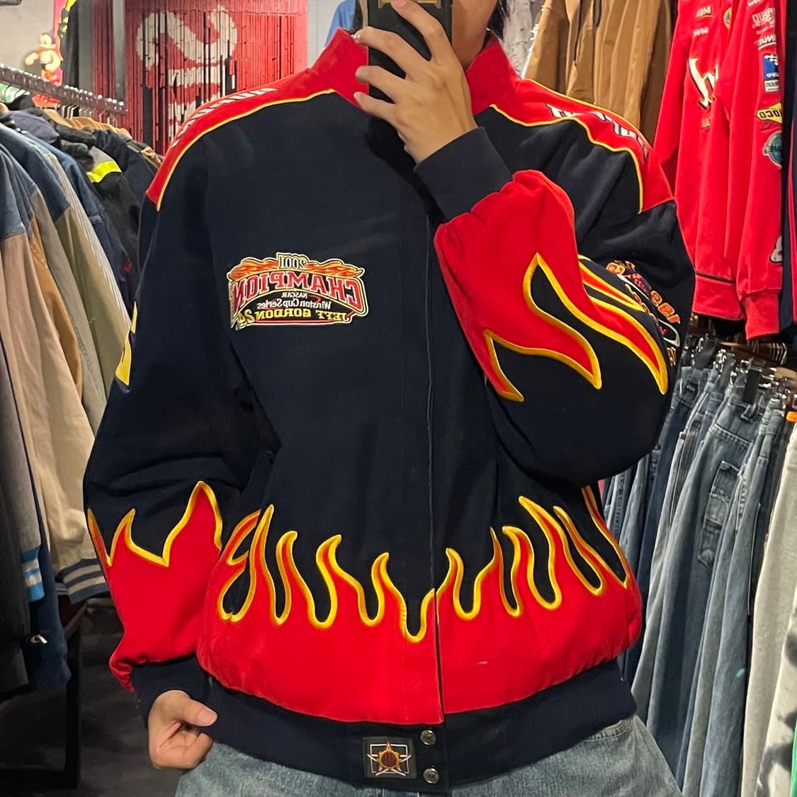 [IM] JH 제프해밀턴 X 나스카 챔피언스 플레임 코튼 레이싱 자켓 상품이미지2