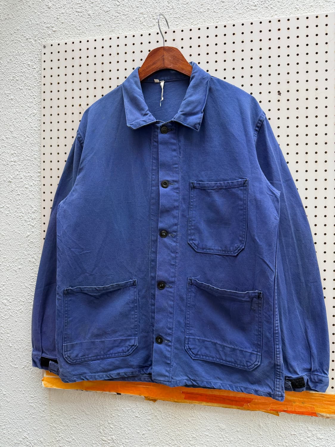 1980s BLEACH FADED GERMAN WORK 프렌치워크자켓 상품이미지3