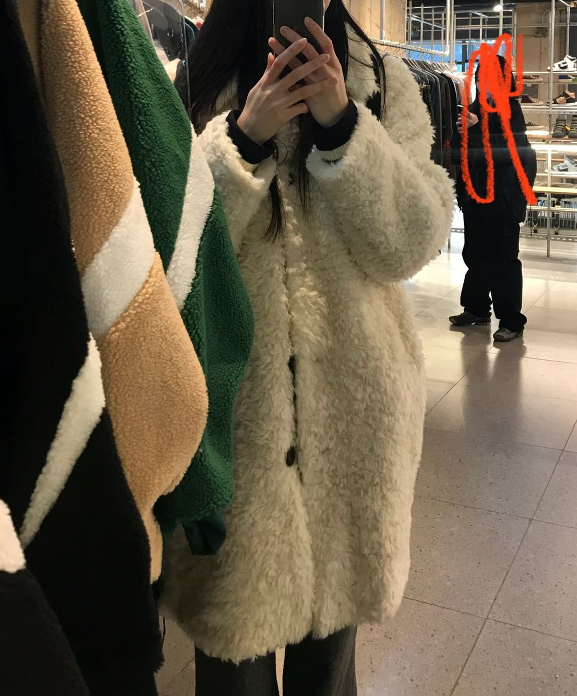 롱 퍼 코트 fur coat 상품이미지2