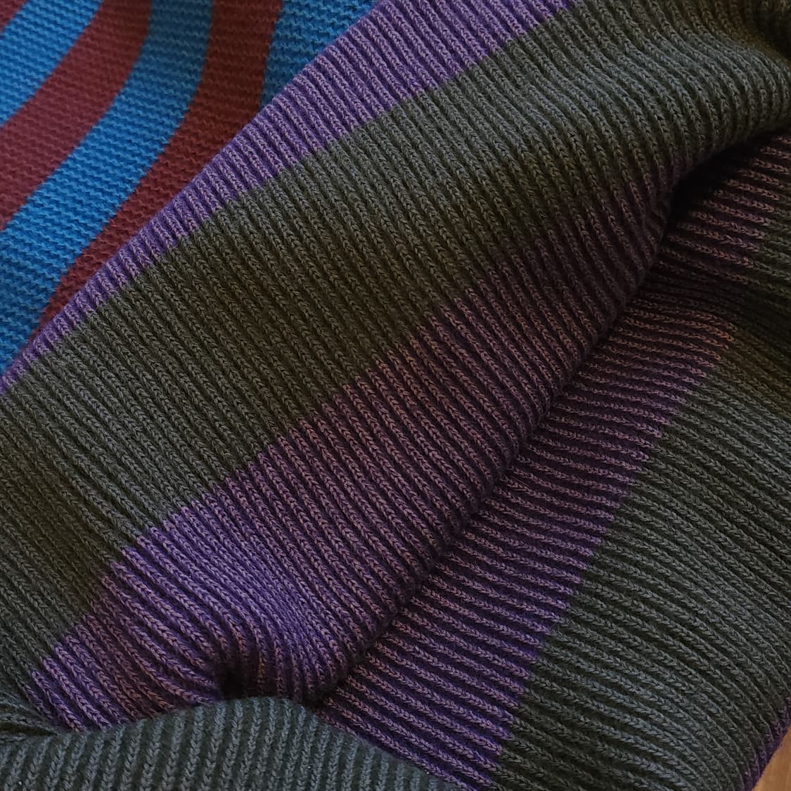 버버리 프로섬 헤비 니트 스웨터 컨트리 컬러블록 스트라이프 런웨이  L 상품이미지8