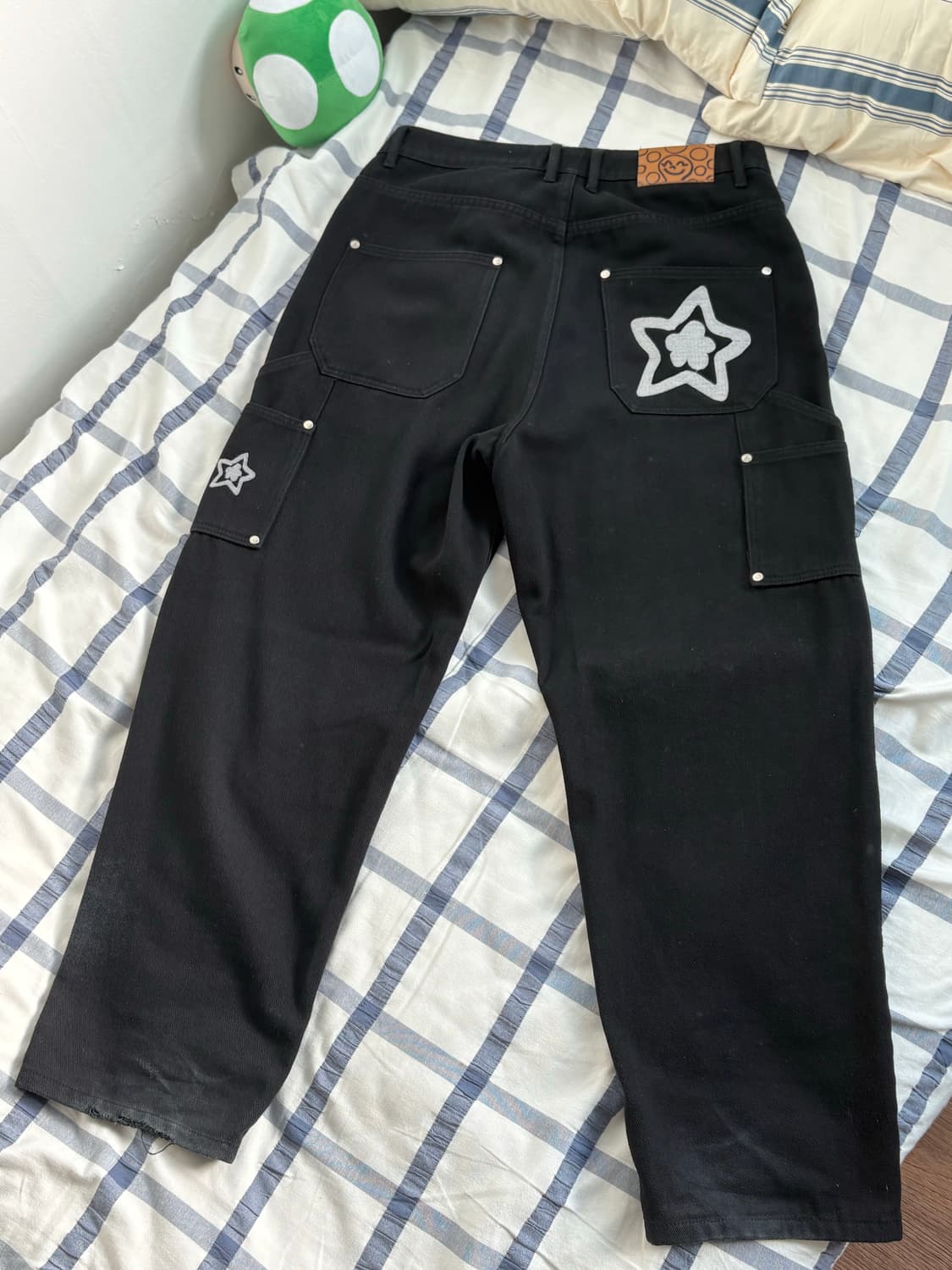 Star team 더블니 카펜터 팬츠 32 블랙 상품이미지1