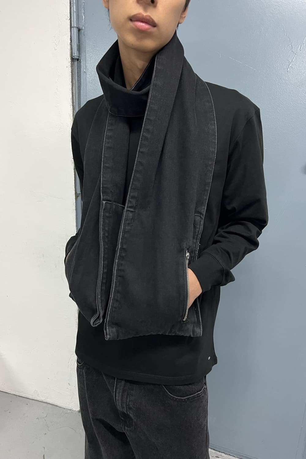플라스틱프로덕트 데님 머플러 상품이미지1