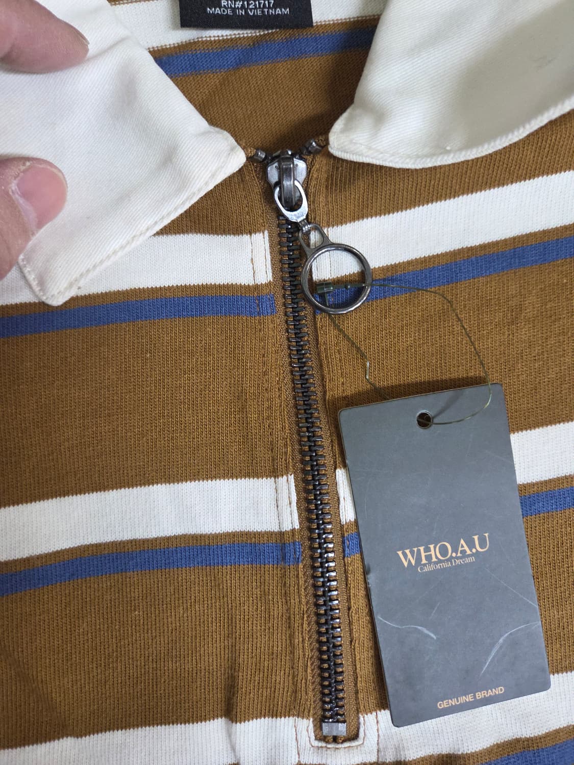 후아유 스트라이프 카라긴팔 m 상품이미지8