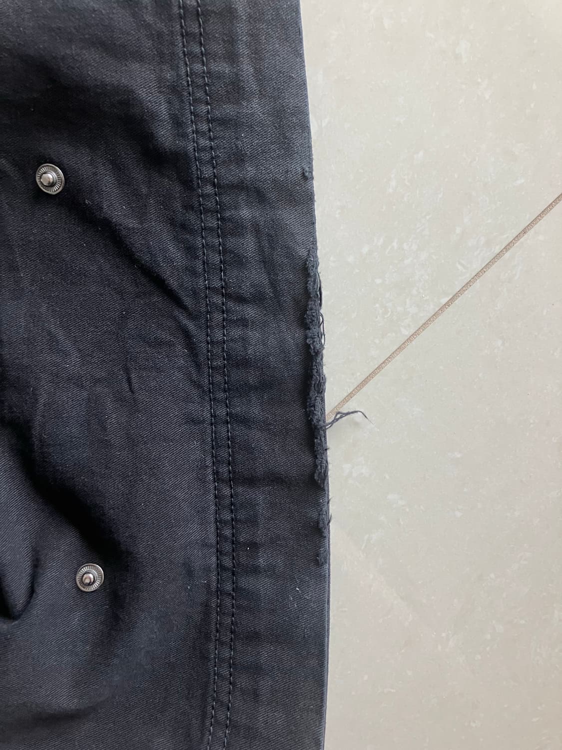 OPUS 0012 Op. 08 MELTED COTTON PANTS BLA 상품이미지3