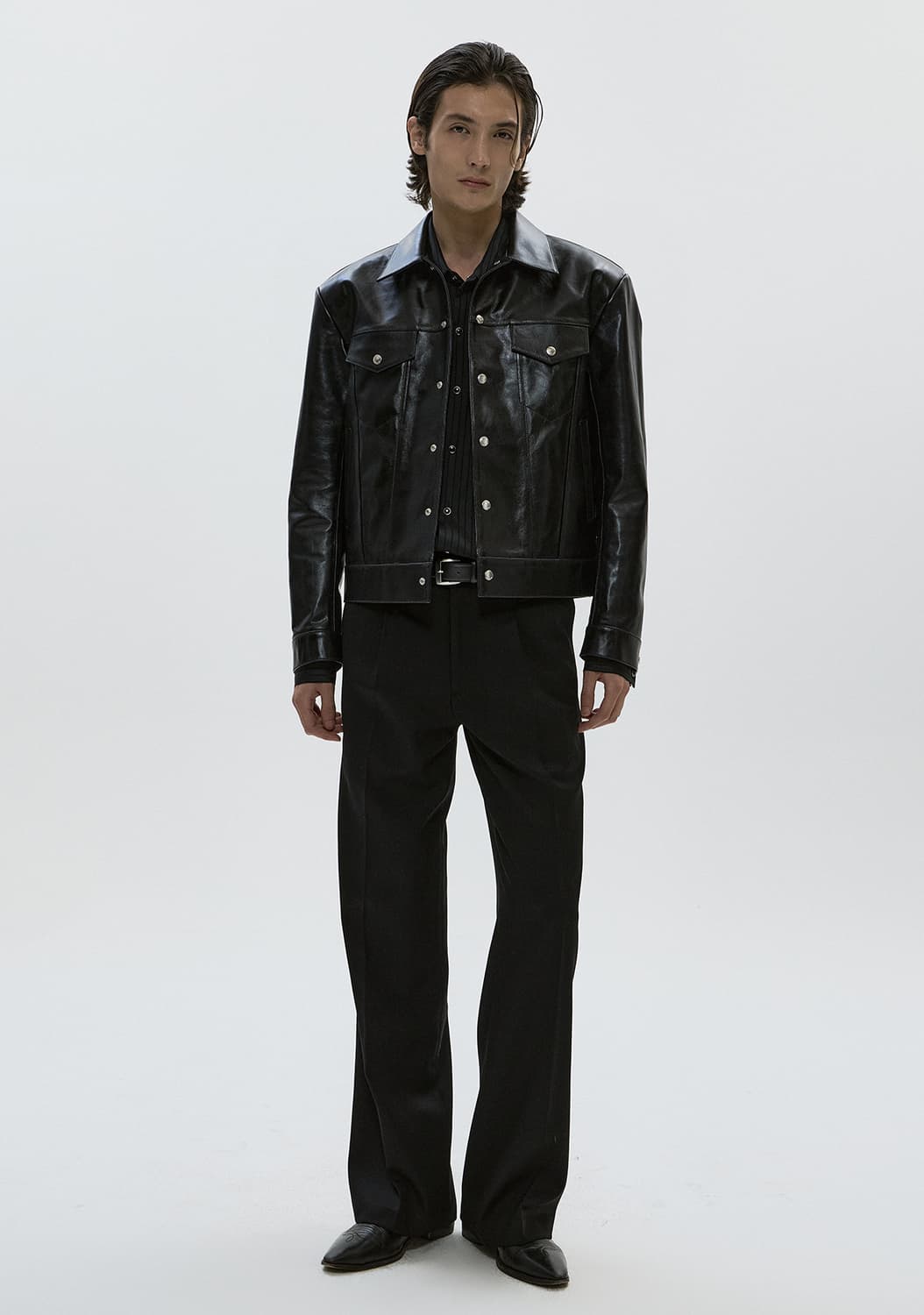 [XL] 새상품 세비지(savage) 레더 트러커 자켓(leather t 상품이미지2