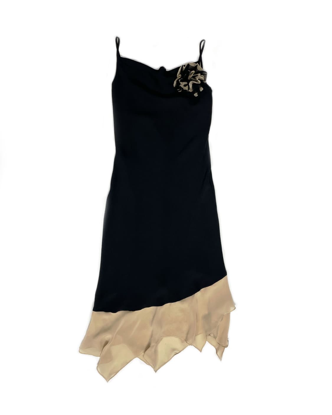 sheo 슬립 배색 원피스 상품이미지1