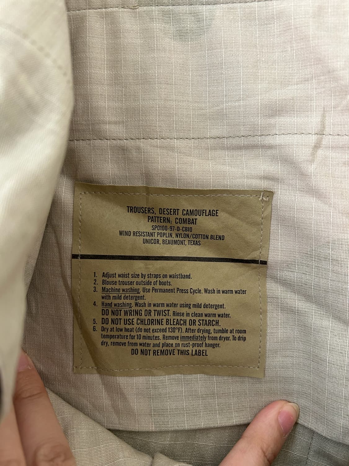 90's U.S Army Desert Camo BDU Combat PT 상품이미지7