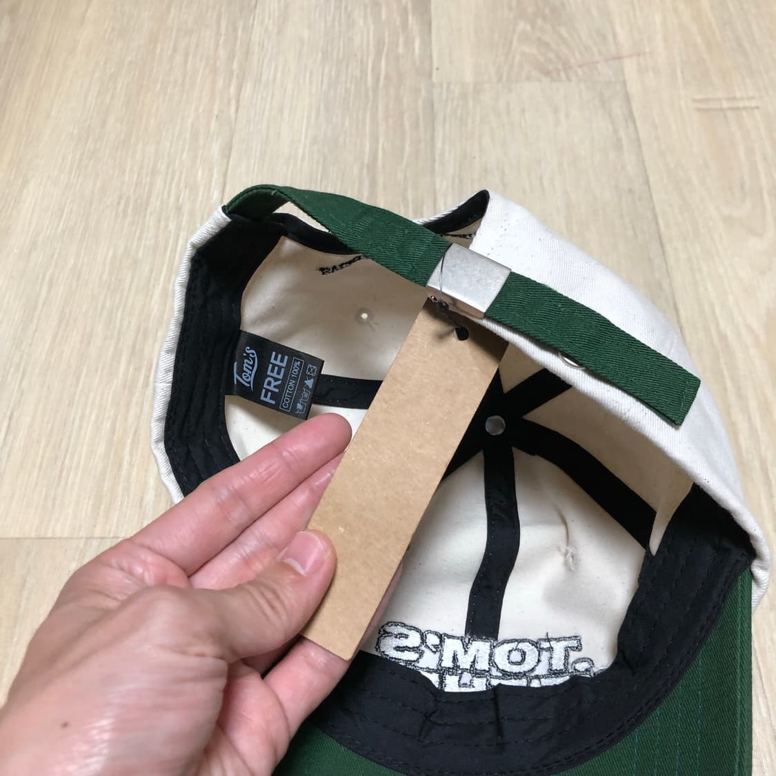 (ONE SIZE) 새상품 톰스 벌스데이 톰스 캡 믹스 그린 볼캡 모자 상품이미지6