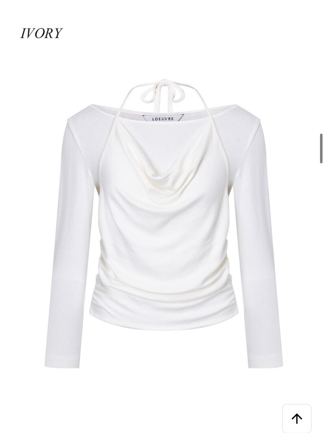 루에브르 홀터 레이어드 티셔츠 상품이미지1