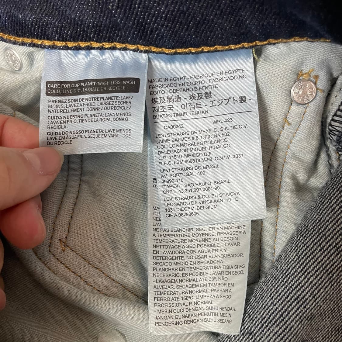 (36) 리바이스 512 레드탭 진청 생지 데님  상품이미지4