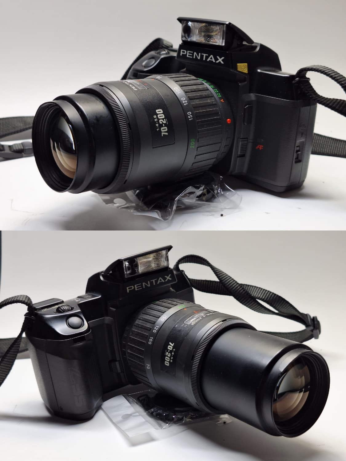 빈티지 필름카메라 풀세트/펜탁스 SF7 70-200mm 렌즈 스트랩 가방 상품이미지9