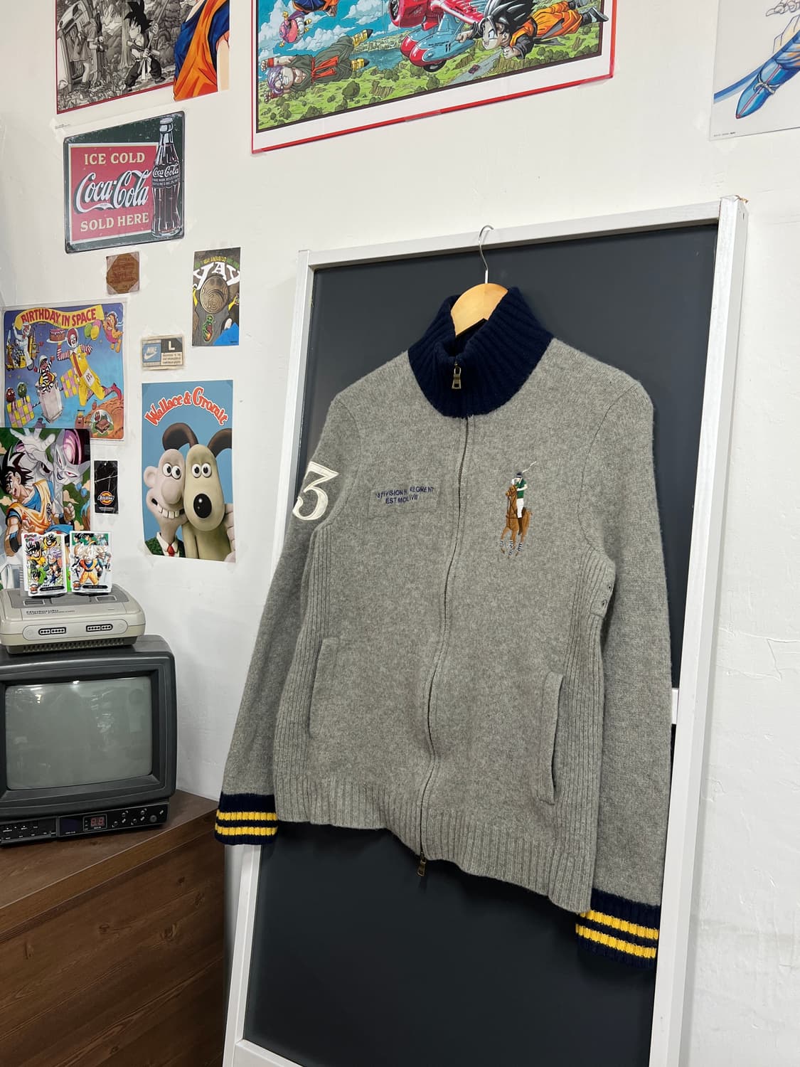 Polo Ralph Lauren 램스울 빅포니 니트 집업 상품이미지1