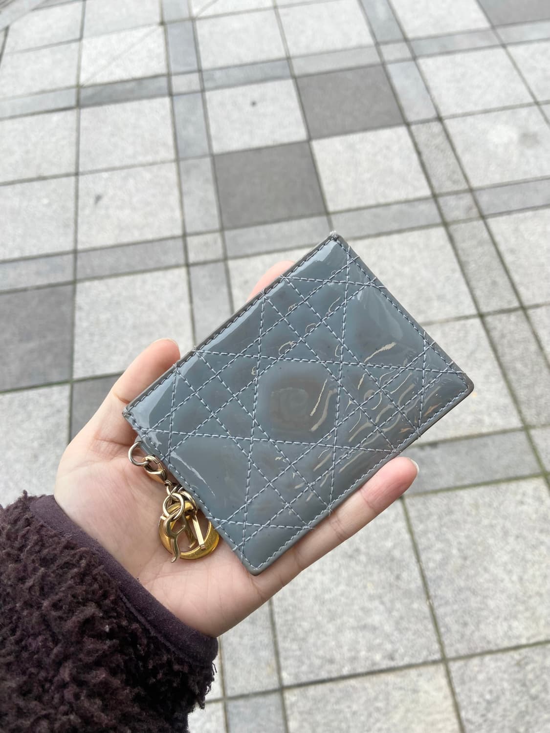 Dior 레이디디올 페이턴트 카나쥬 카드지갑 상품이미지1