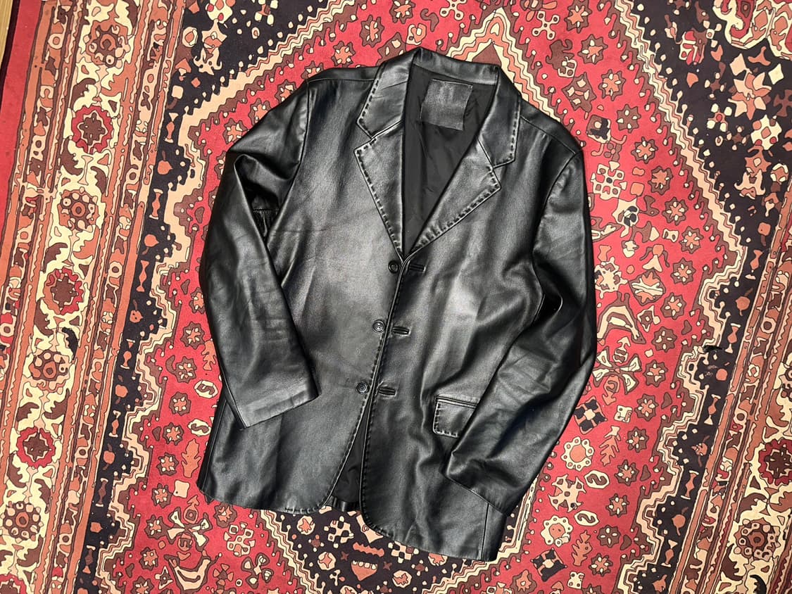 ( L-XL ) 가죽마이 블레이저 레더자켓 양가죽자켓 양가죽마이 상품이미지6