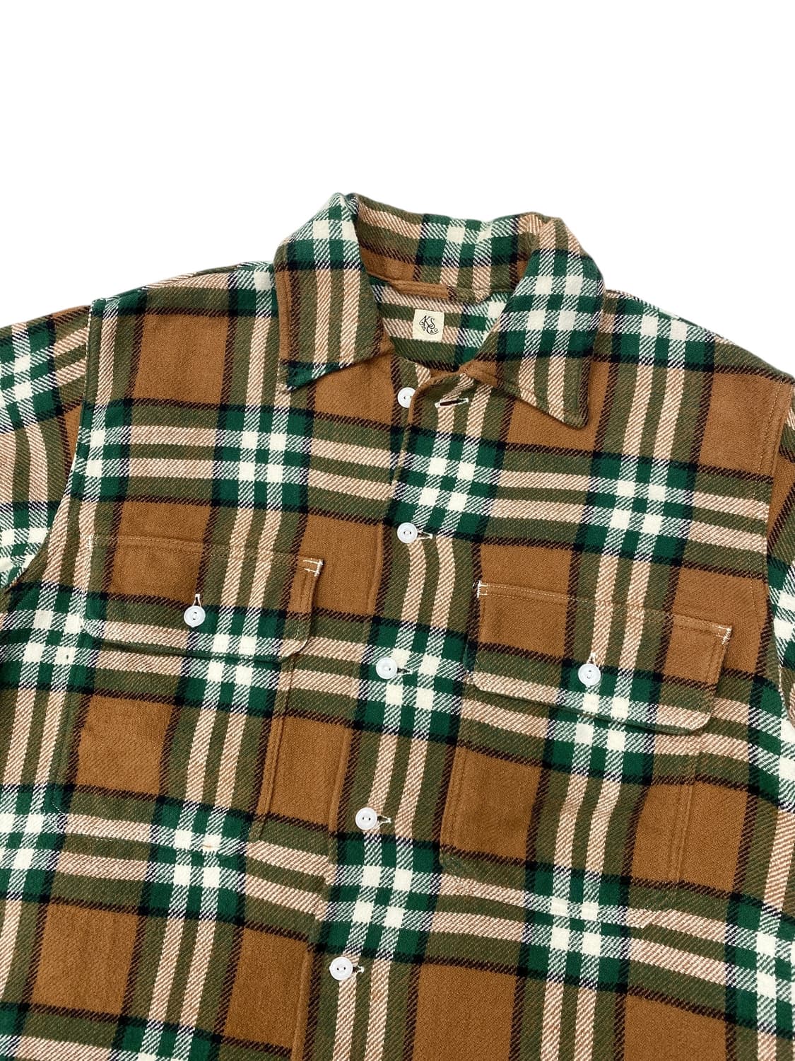 캡틴 선샤인 플란넬 유틸리티 오픈 칼라 셔츠 상품이미지3