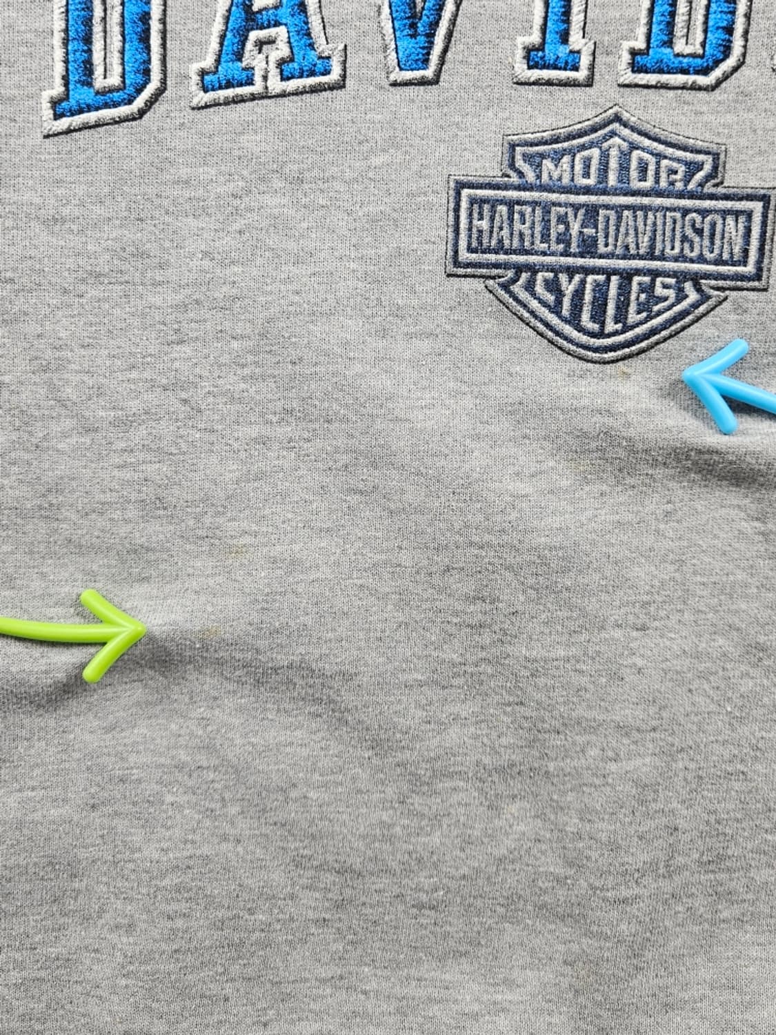 00's 할리데이비슨 애쉬버러 스펠아웃 맨투맨 스웻셔츠(XL)/10941 상품이미지7