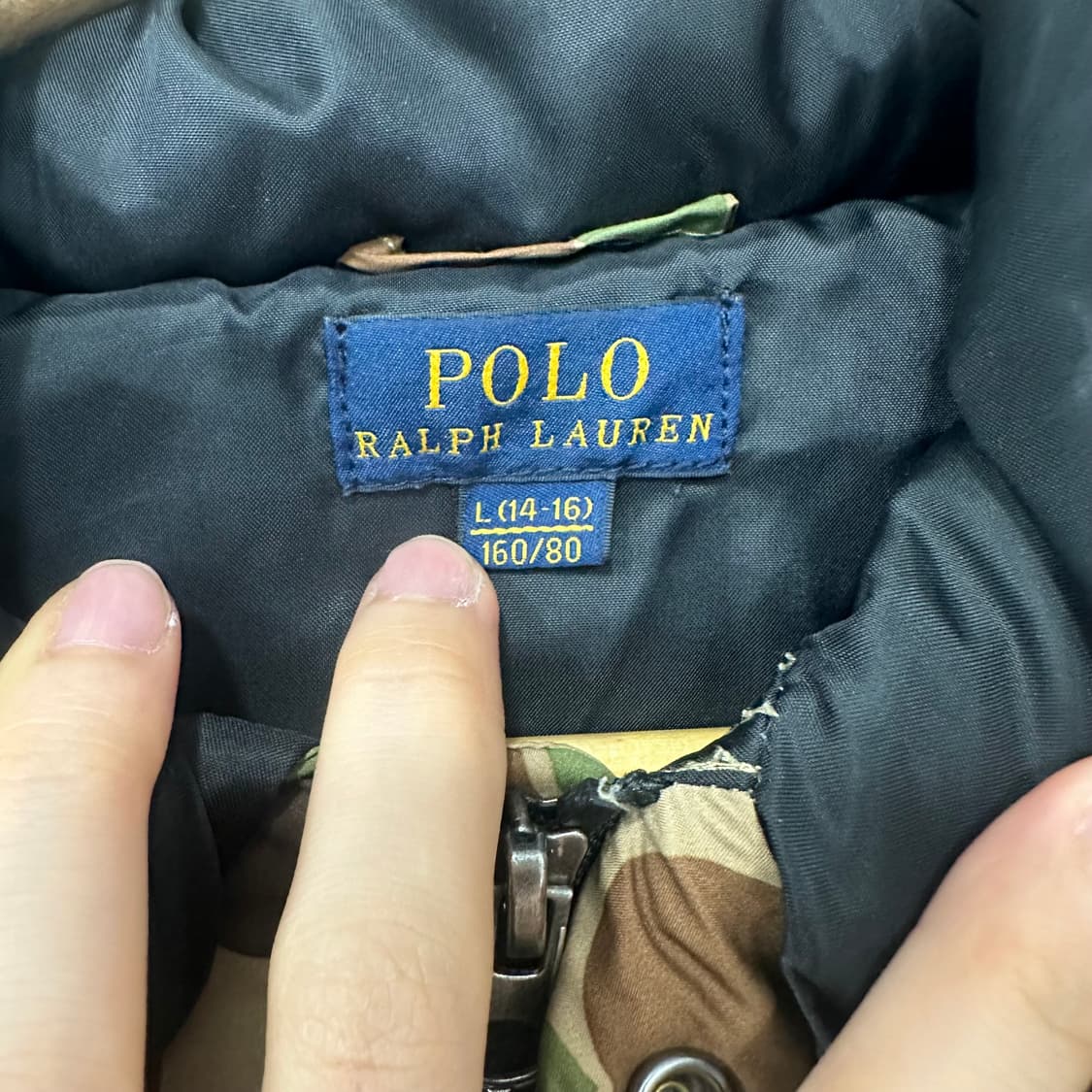 폴로 카모 보이즈 패딩점퍼 상품이미지3