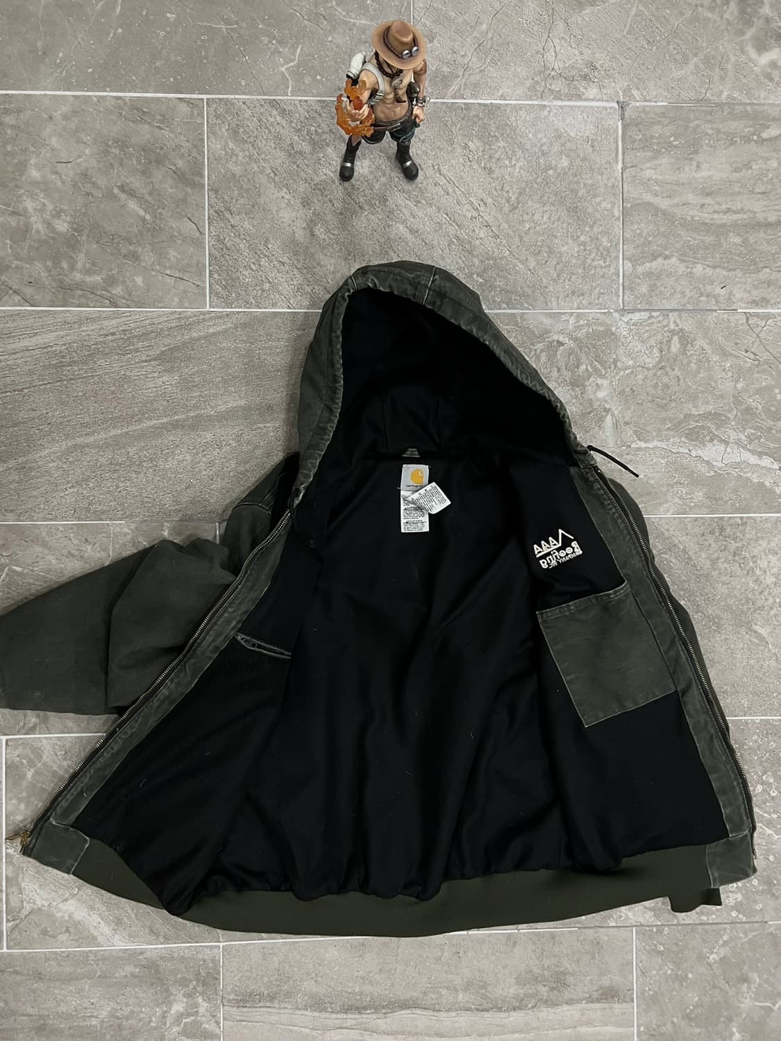 (XL) 칼하트 후드 덕 액티브 자켓 J25 MOS 모스그린 상품이미지3