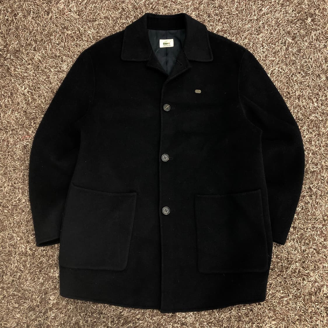 라코스테 캐시미어 울 코트 상품이미지1