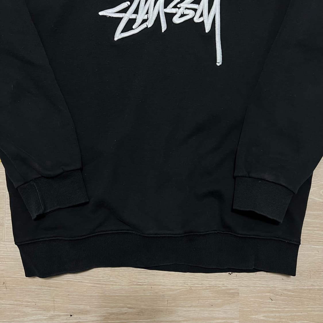 스투시 오리지널 스태퍼 빅스탁로고 기모 맨투맨 [블랙] M/95 상품이미지3