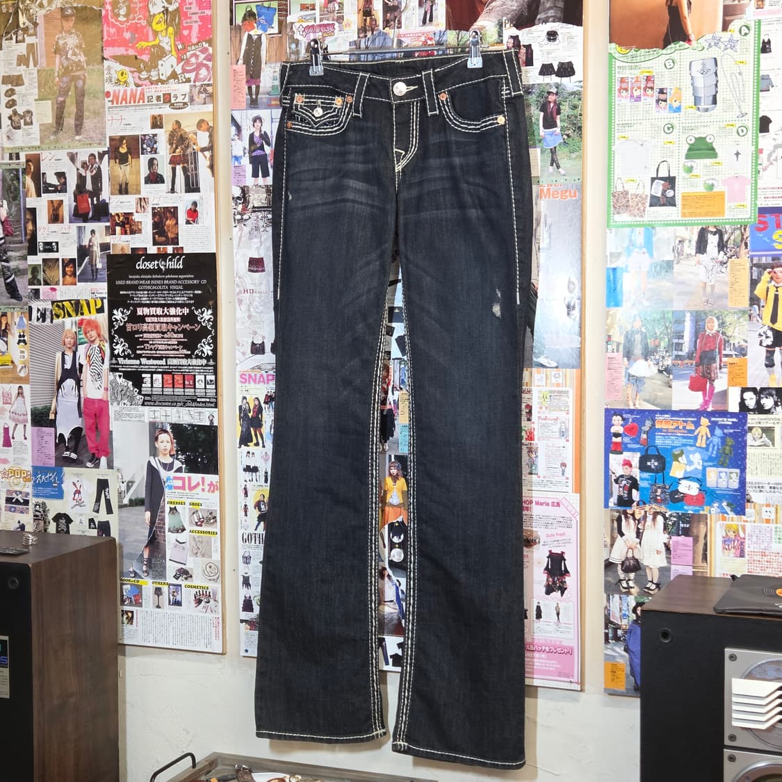 트루릴리전 USA 진청 부츠컷 데님팬츠 상품이미지5