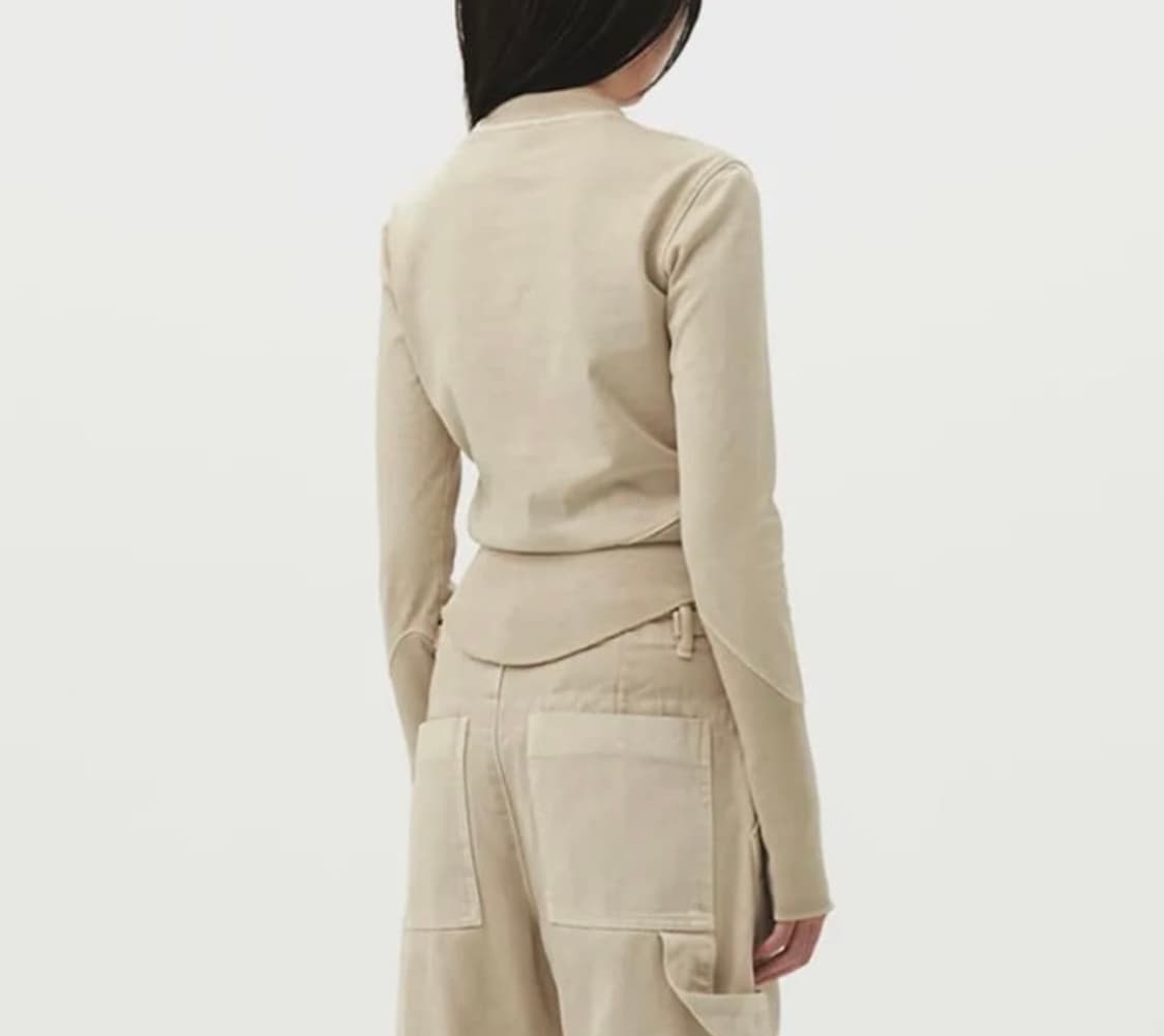 EE WOMANS SWEATSHIRTS BEIGE 상품이미지2