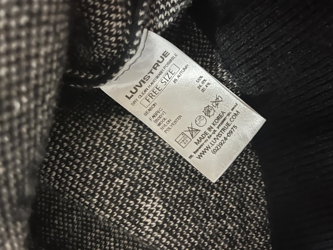 러브이즈트루  GT DOT 가디건 블랙 상품이미지4