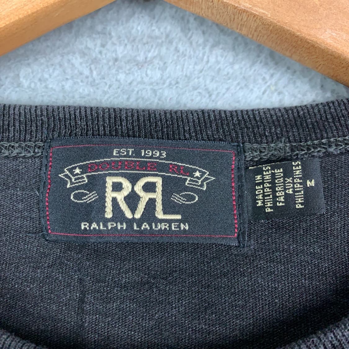 랄프로렌 RRL 인디고 스트라이프 자카드 크루넥 티셔츠 상품이미지3