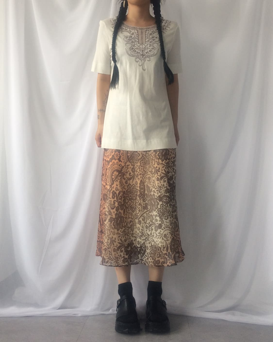 Tribal pattern point t shirt 상품이미지1