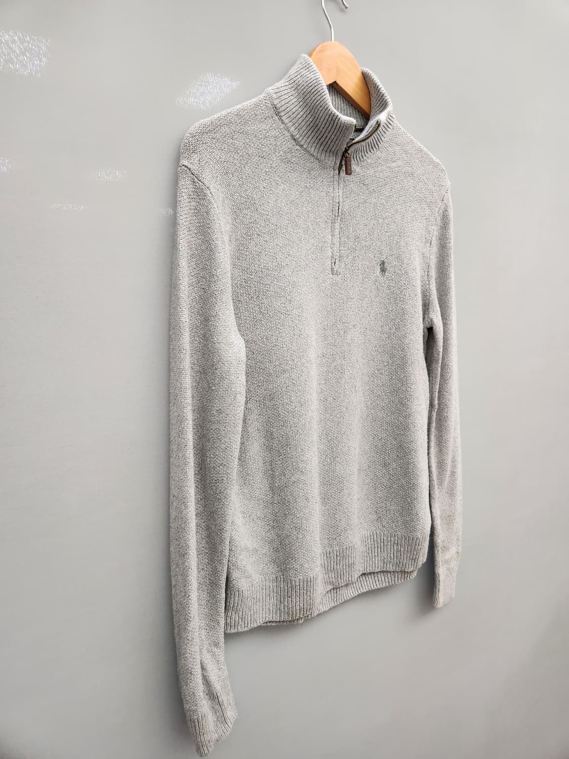 폴로 랄프로렌 하프넥 니트 스웨터 그레이 상품이미지2