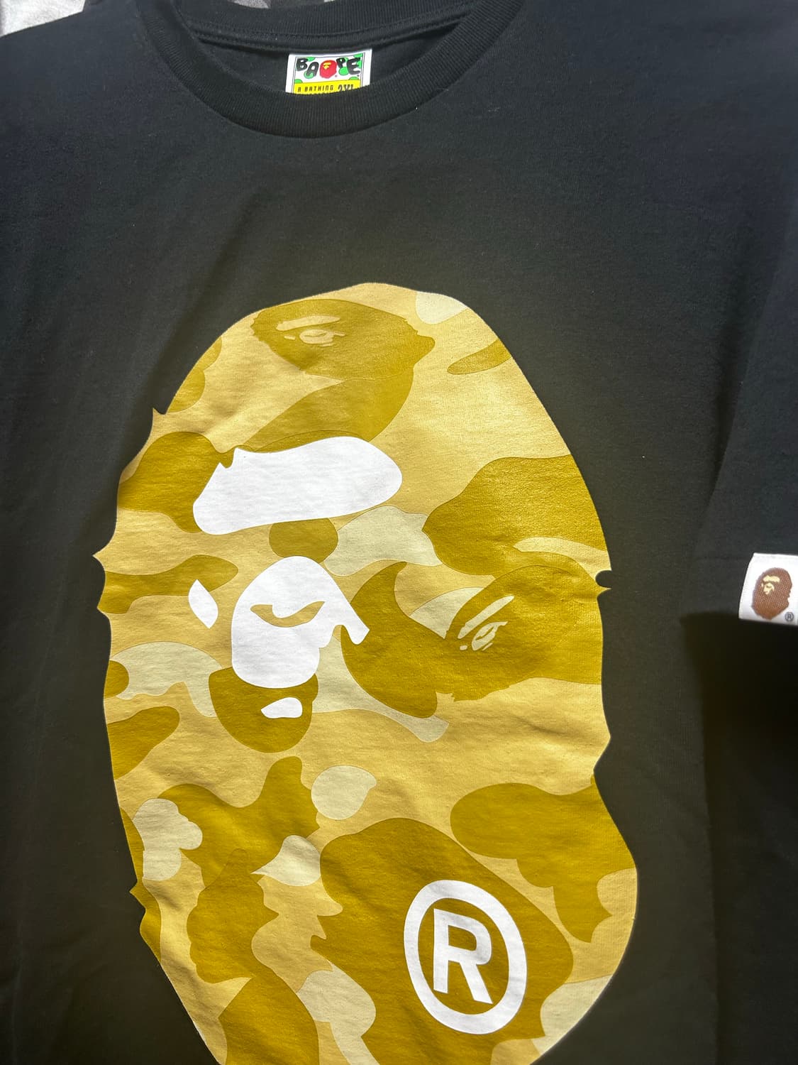 Bape 카모 헤드 티셔츠 2XL 상품이미지2