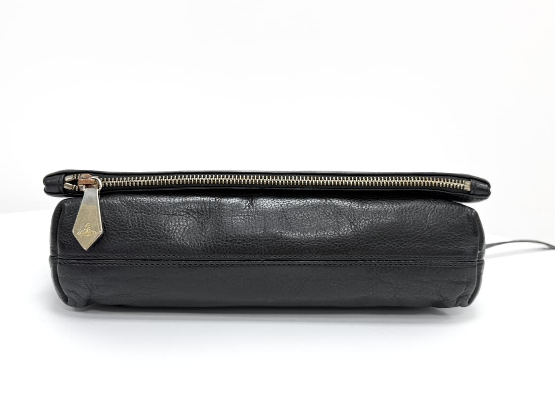 비비안웨스트우드 블랙 레더 크로스백 상품이미지7