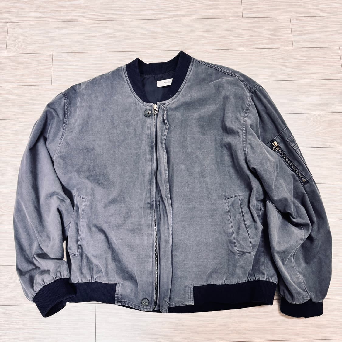 아르반 아파치 아트워크 MA-1 점퍼_퍼플 네이비 상품이미지2