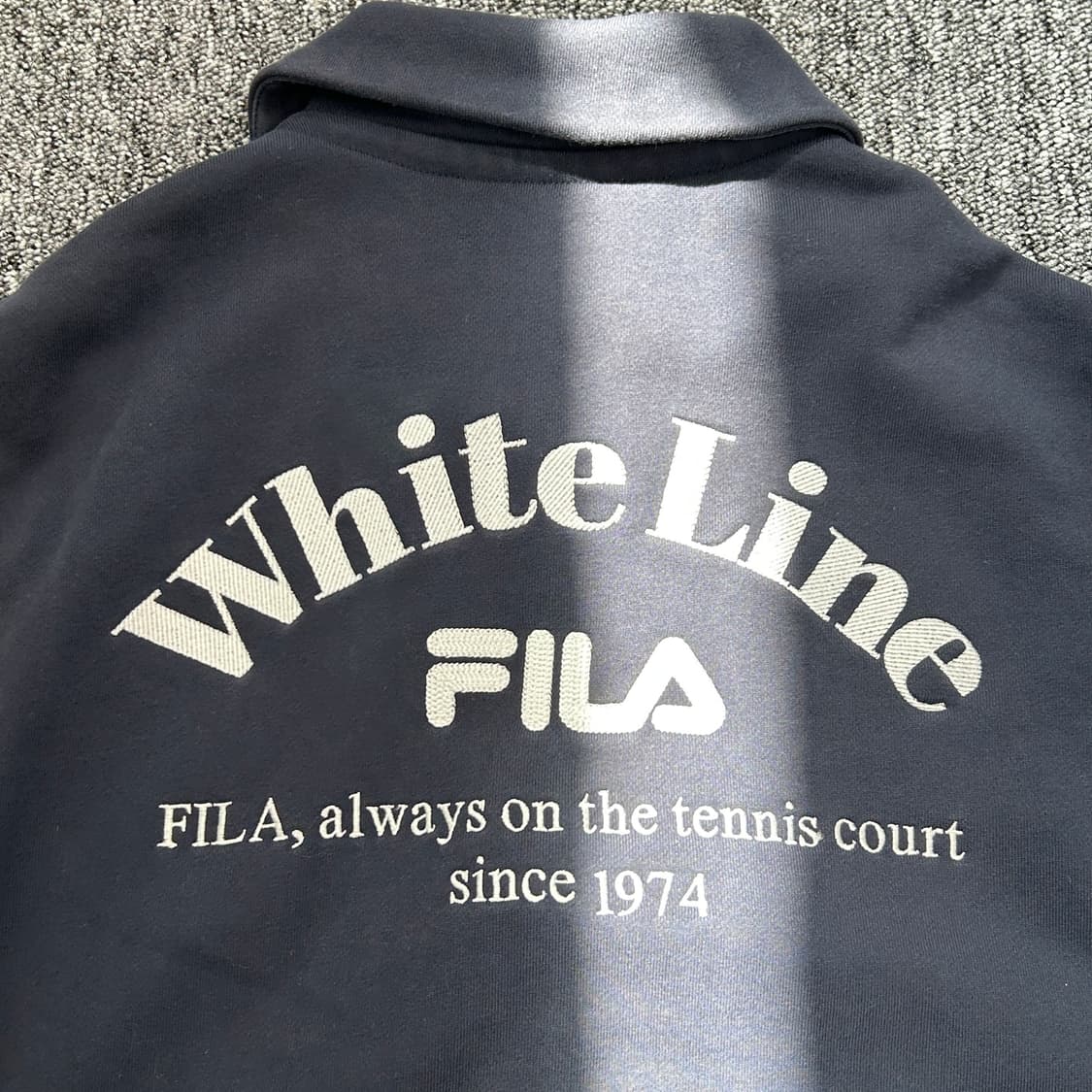 휠라 네이비 테니스 스타디움 자켓 상품이미지5