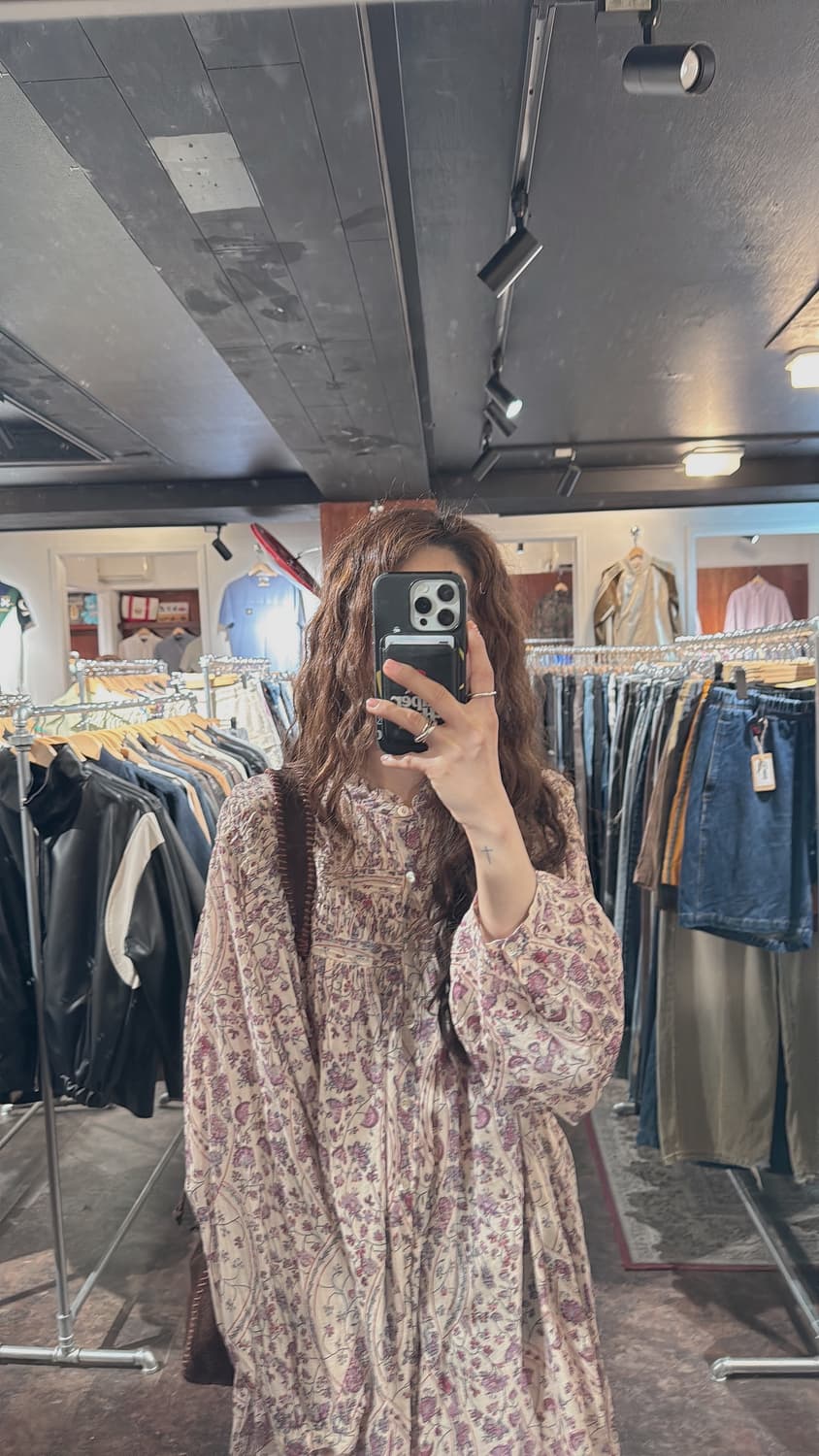 Isabel Marant 이자벨마랑 에스닉 플라워 패턴 미디 원피스 38 상품이미지7