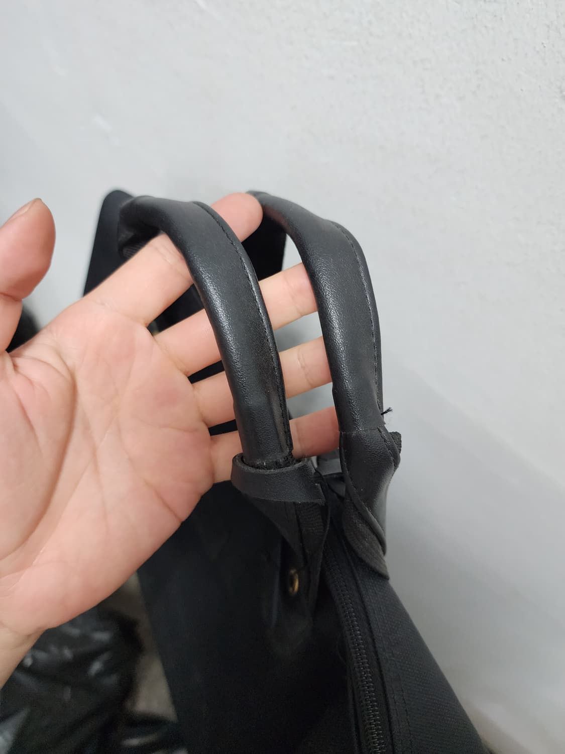 가죽배색 캔버스 여행용 가방 상품이미지4