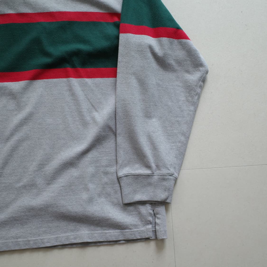 90s 폴로 랄프로렌 배색 스트라이프 럭비셔츠 (XL)  상품이미지8