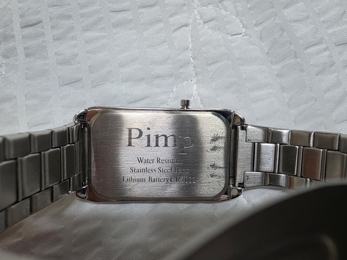 핌프 2세대 실버메탈 pimp LED 시계 상품이미지8