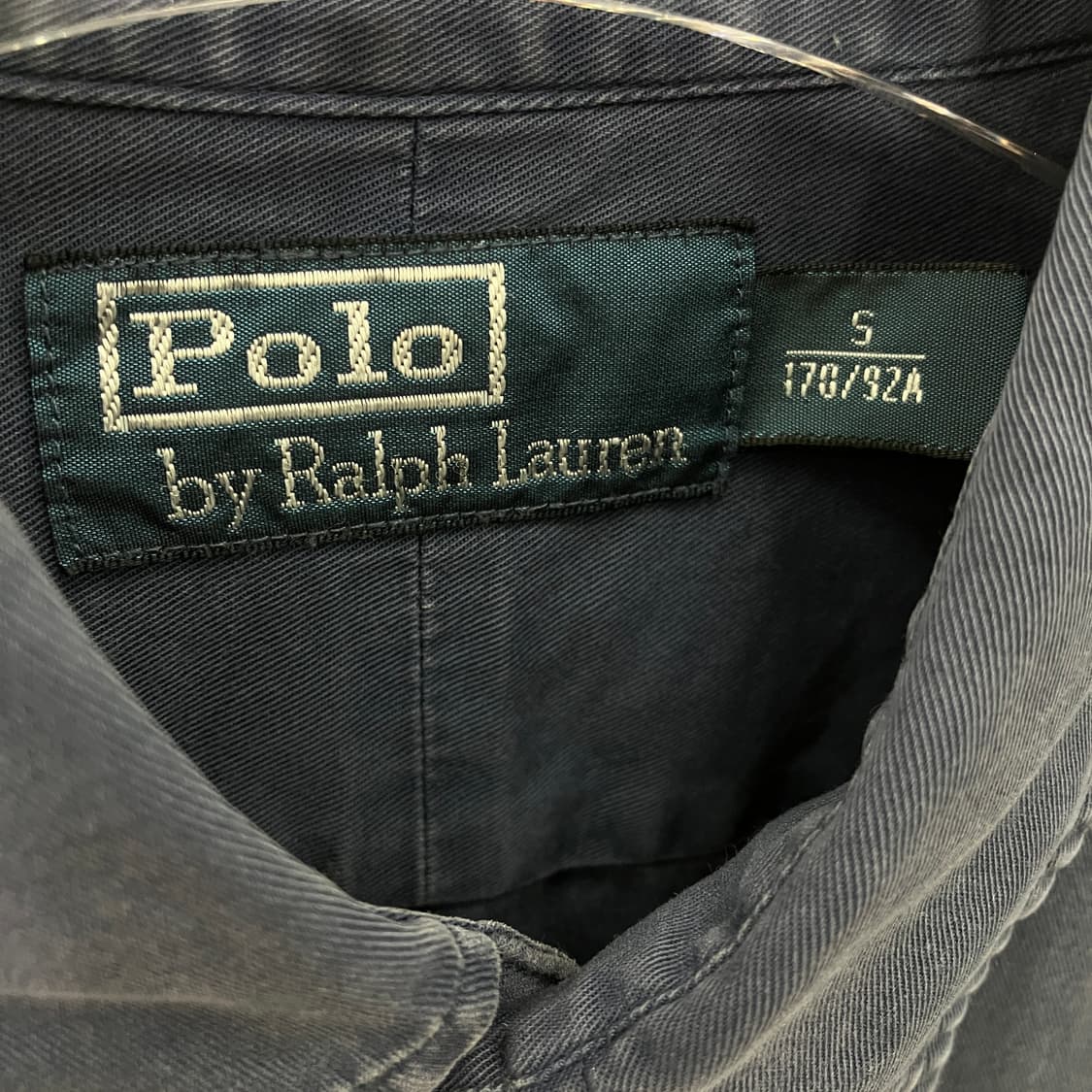 폴로 랄프로렌 네이비 코튼 워크 셔츠 S 상품이미지3