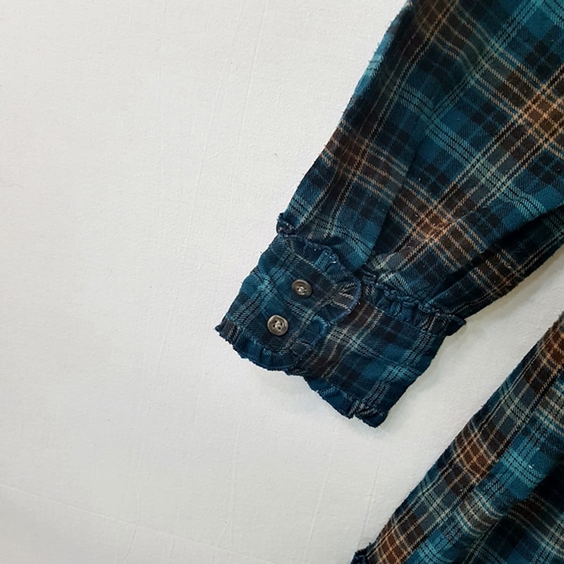 MENU 010 프릴 체크 원피스 상품이미지5