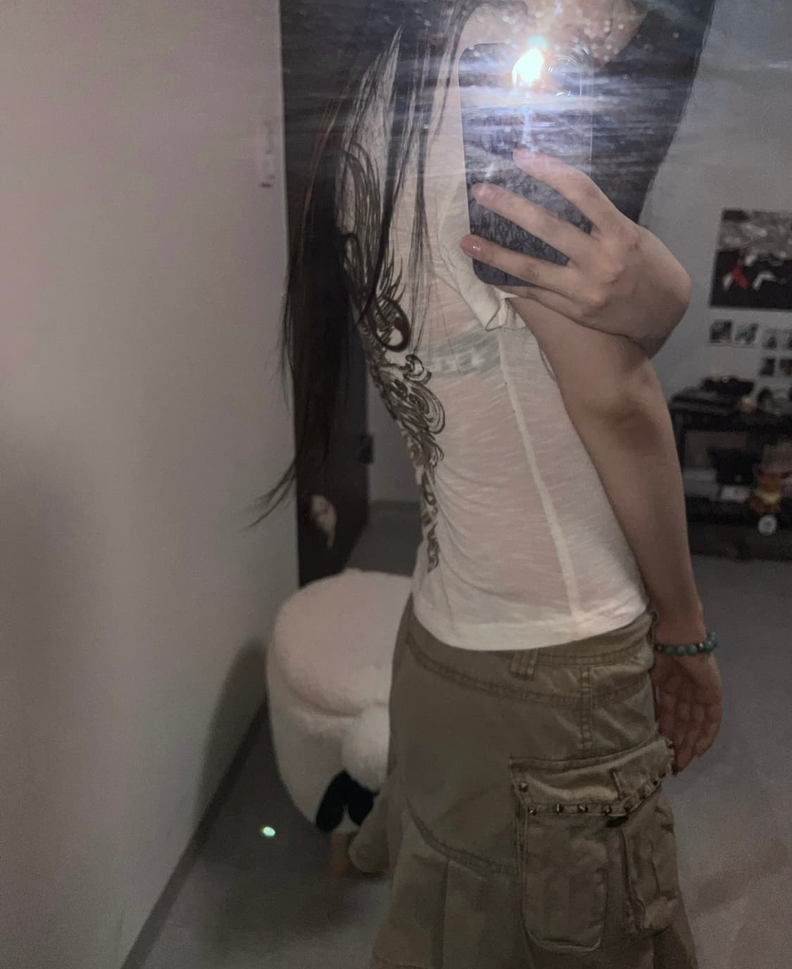 빈티지 카고 미니 스커트 S 상품이미지6