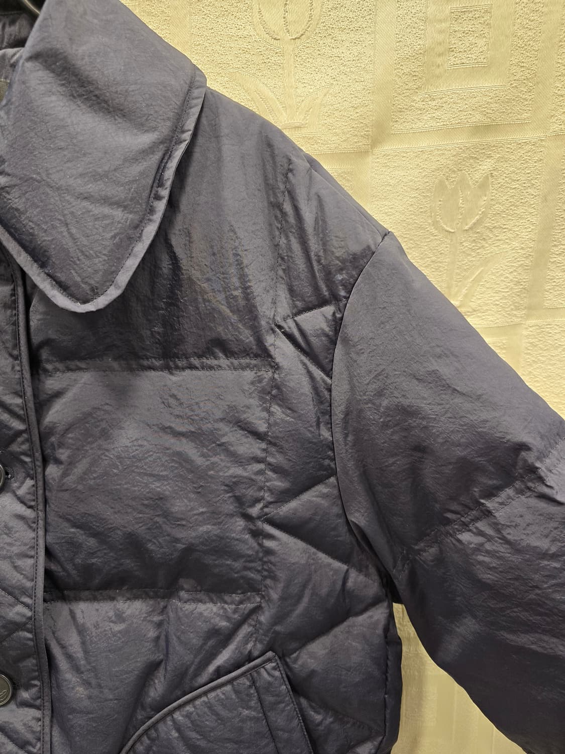 EnC 무척 가벼운 여성 덕다운 패딩 66사이즈 네이비 상품이미지3