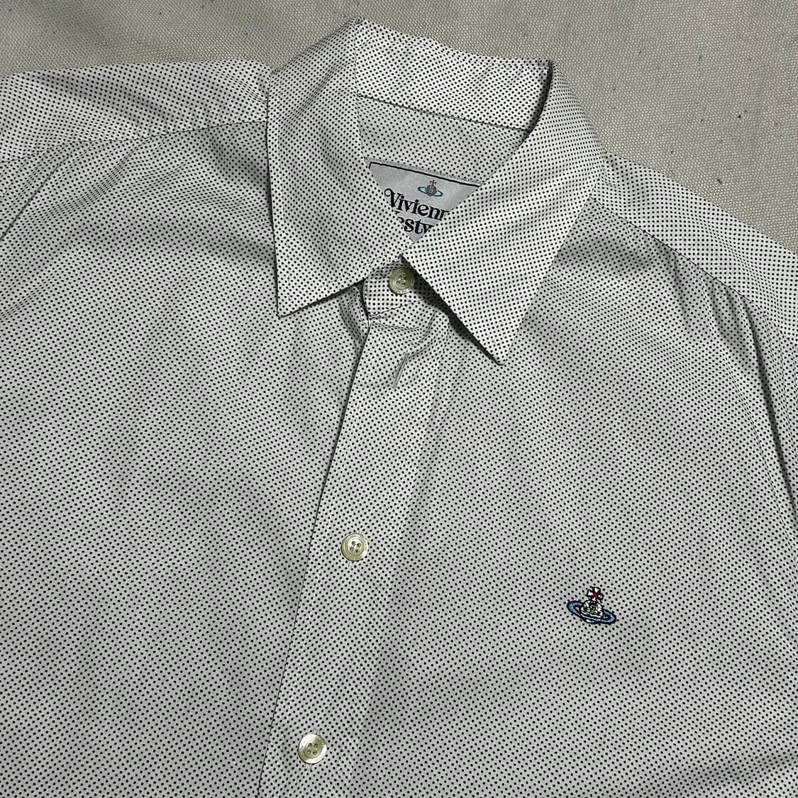 1 비비안웨스트우드 도트 패턴 코튼 셔츠 상품이미지1