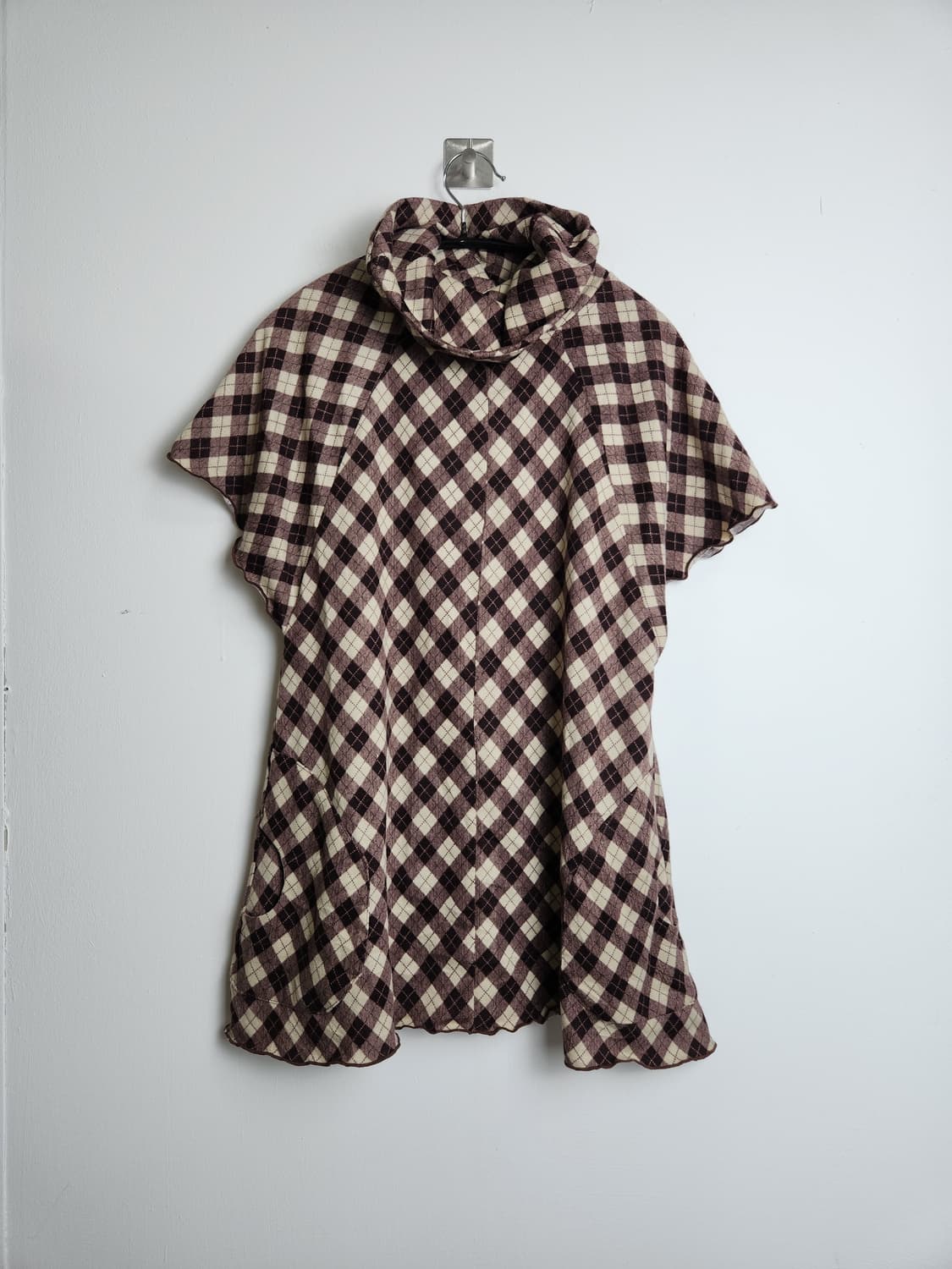 반소매 체크 탑 상품이미지7