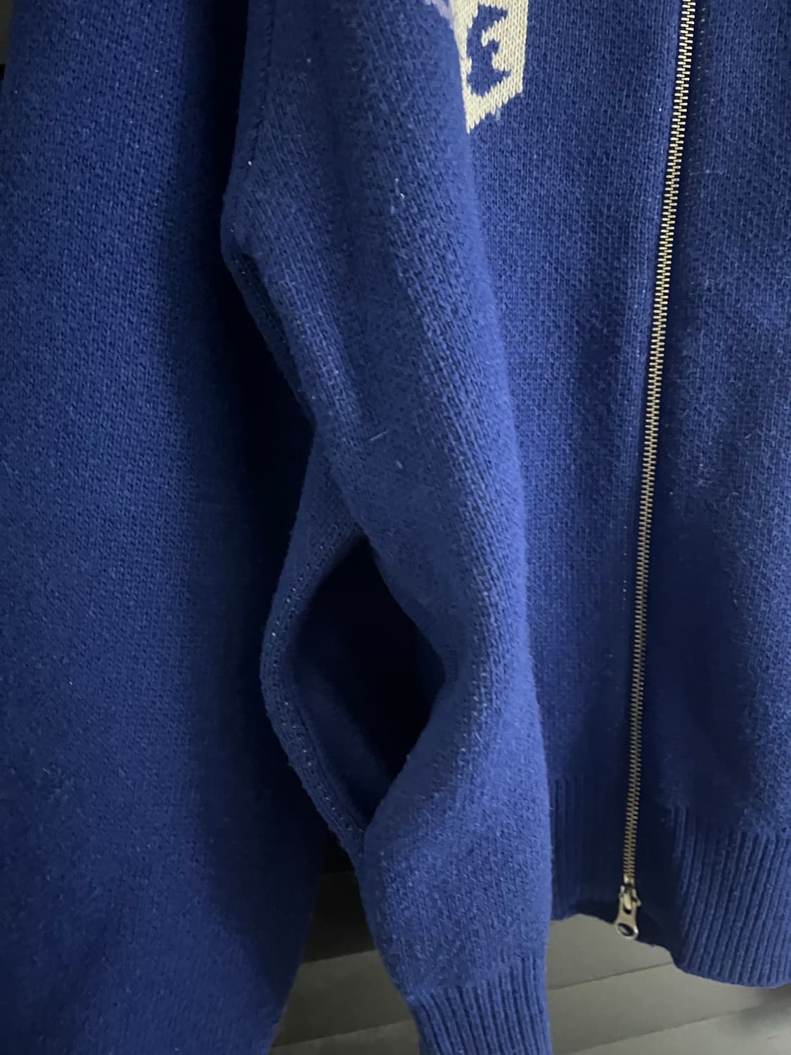 Y.E.S Dice Full Zip-up Knit Cardigan 상품이미지5