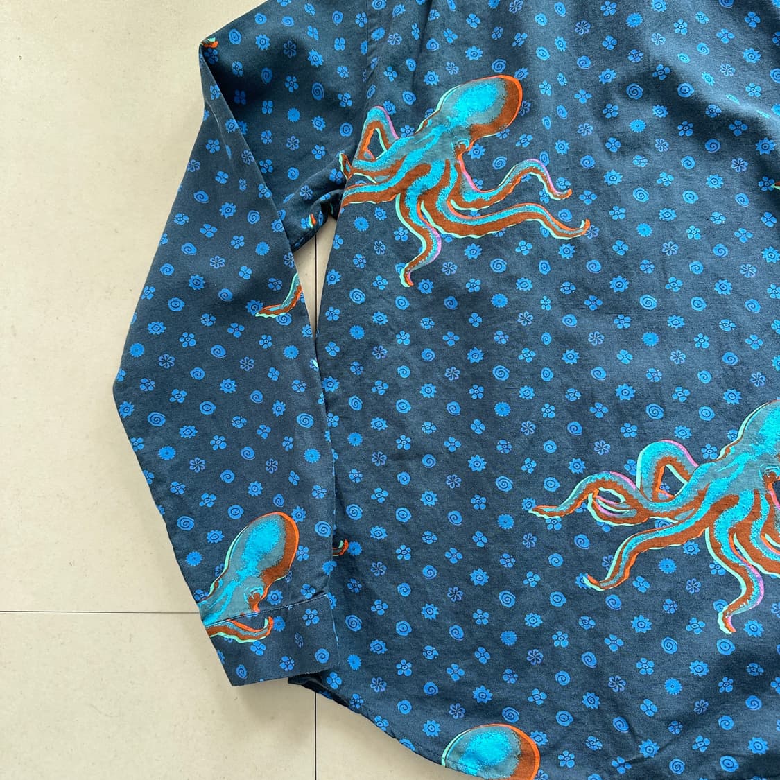 00s PS 폴스미스 문어 패턴 셔츠 XL 상품이미지10